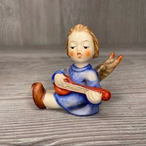 Vintage 1967 Goebel Hummel Figurine 238/A Angel With Lute Christmas